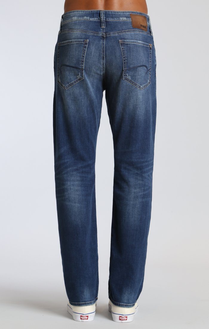 MYLES STRAIGHT LEG IN DARK BRUSHED GEORGETOWN - Mavi Jeans