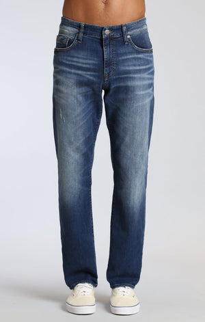 MYLES STRAIGHT LEG IN DARK BRUSHED GEORGETOWN - Mavi Jeans