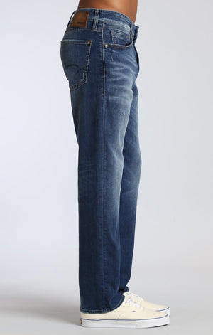 MYLES STRAIGHT LEG IN DARK BRUSHED GEORGETOWN - Mavi Jeans