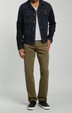 MYLES STRAIGHT LEG IN GREEN OLIVE TWILL - Mavi Jeans