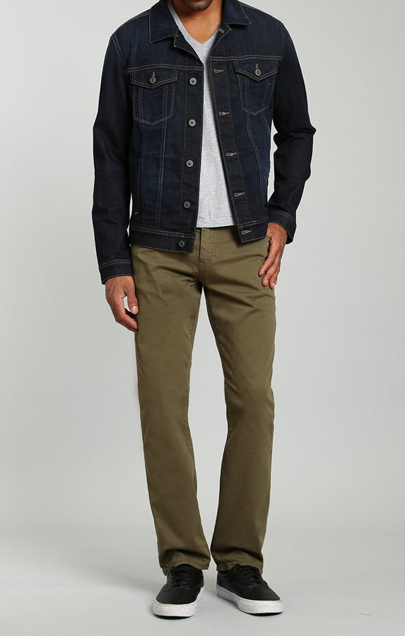 MYLES STRAIGHT LEG IN GREEN OLIVE TWILL - Mavi Jeans