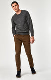 JOHNNY SLIM CHINO IN BROWN TWILL - Mavi Jeans