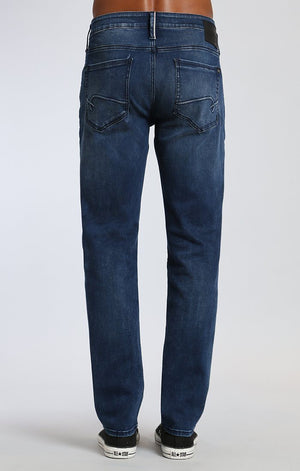 MARCUS SLIM STRAIGHT LEG IN FOREST BLUE WHITE EDGE - Mavi Jeans