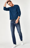 MARCUS SLIM STRAIGHT LEG IN DARK BLUE WILLAMSBURG - Mavi Jeans