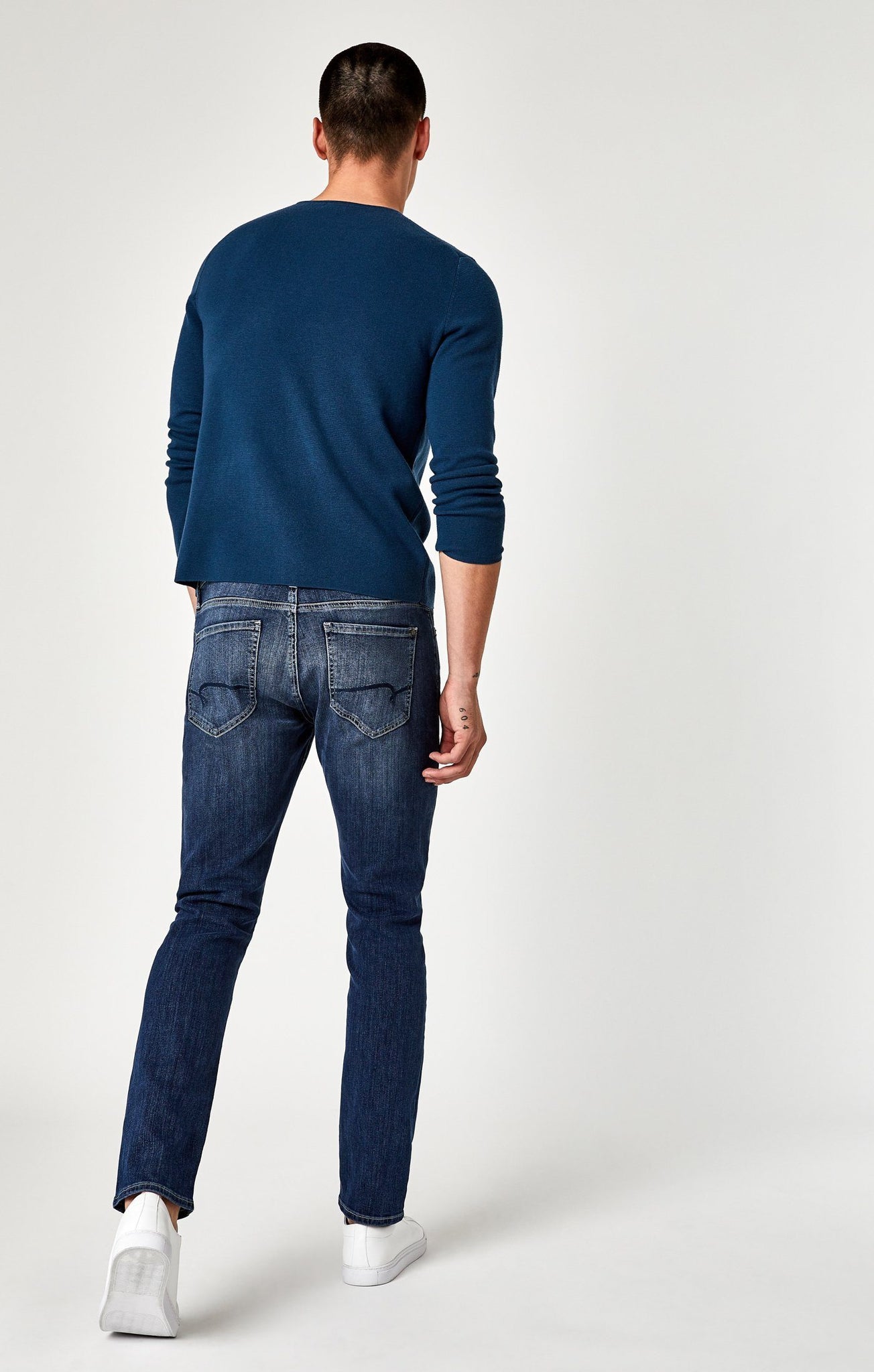 MARCUS SLIM STRAIGHT LEG IN DARK BLUE WILLAMSBURG - Mavi Jeans