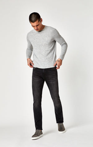 MARCUS SLIM STRAIGHT LEG IN DARK SMOKE WILLIAMSBURG - Mavi Jeans