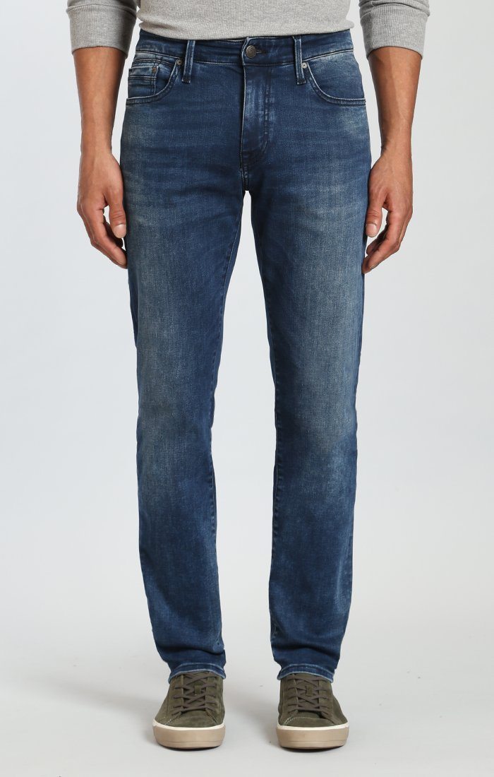 MARCUS SLIM STRAIGHT LEG IN FOREST BLUE WILLIAMSBURG - Mavi Jeans