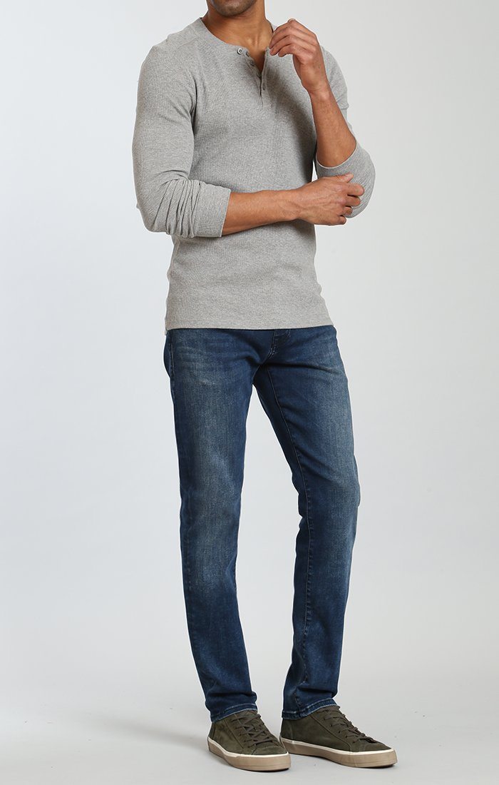 MARCUS SLIM STRAIGHT LEG IN FOREST BLUE WILLIAMSBURG - Mavi Jeans