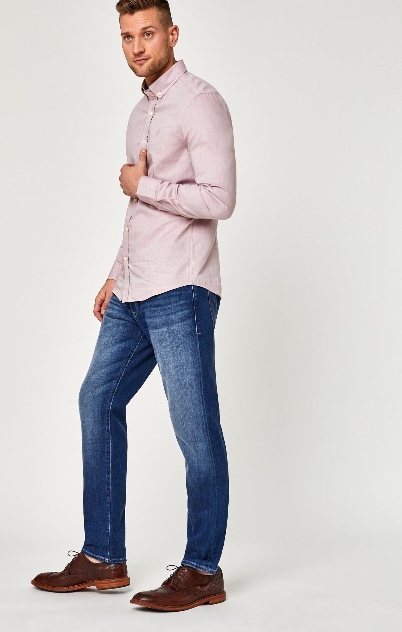 MARCUS SLIM STRAIGHT LEG IN MID BRUSHED SUMMER - Mavi Jeans