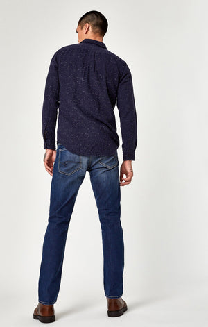 MARCUS SLIM STRAIGHT LEG IN DARK BRUSHED WILLIAMSBURG - Mavi Jeans