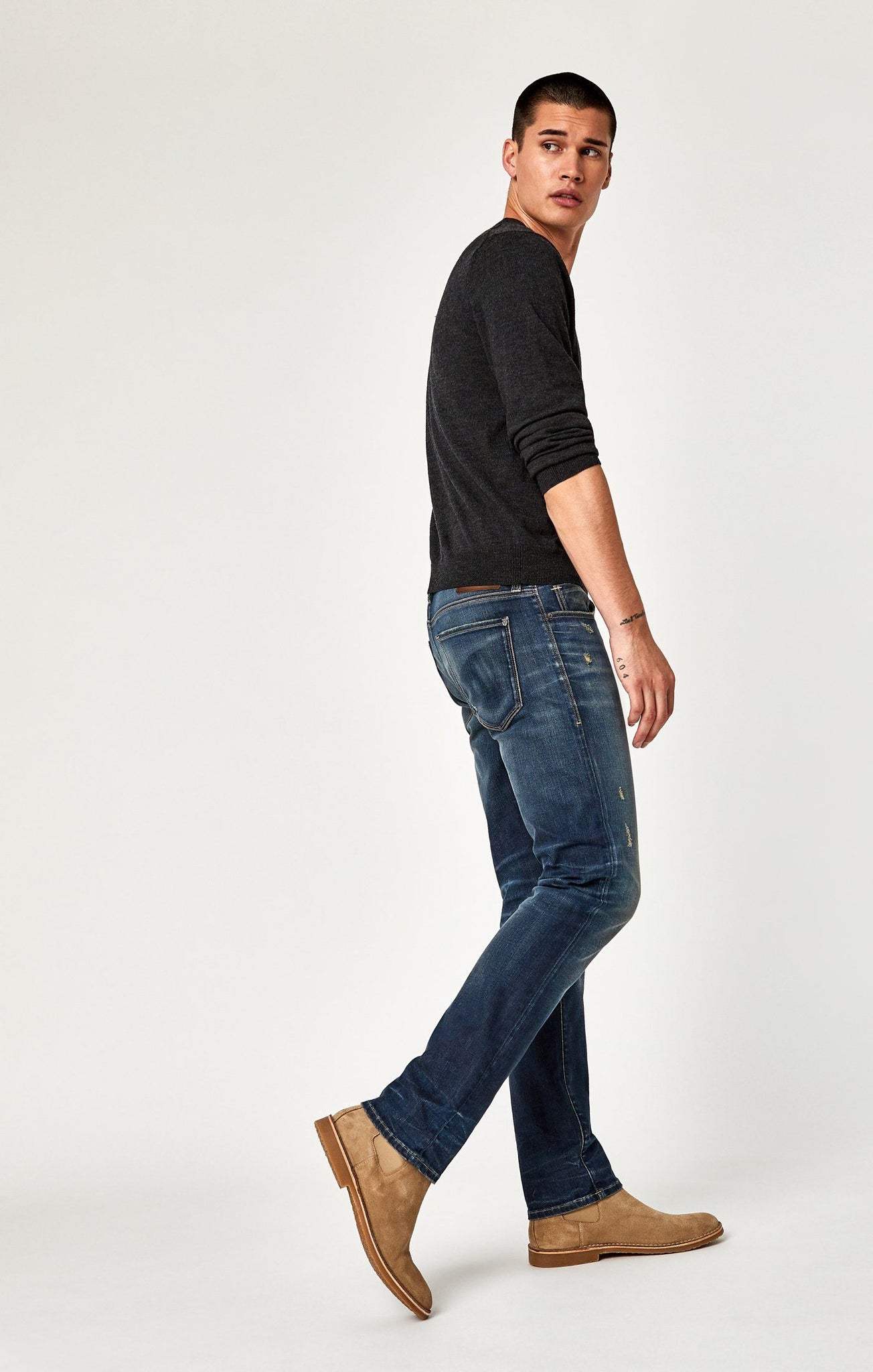 ZACH STRAIGHT LEG IN DEEP FOGGY AUTHENTIC VINTAGE - Mavi Jeans