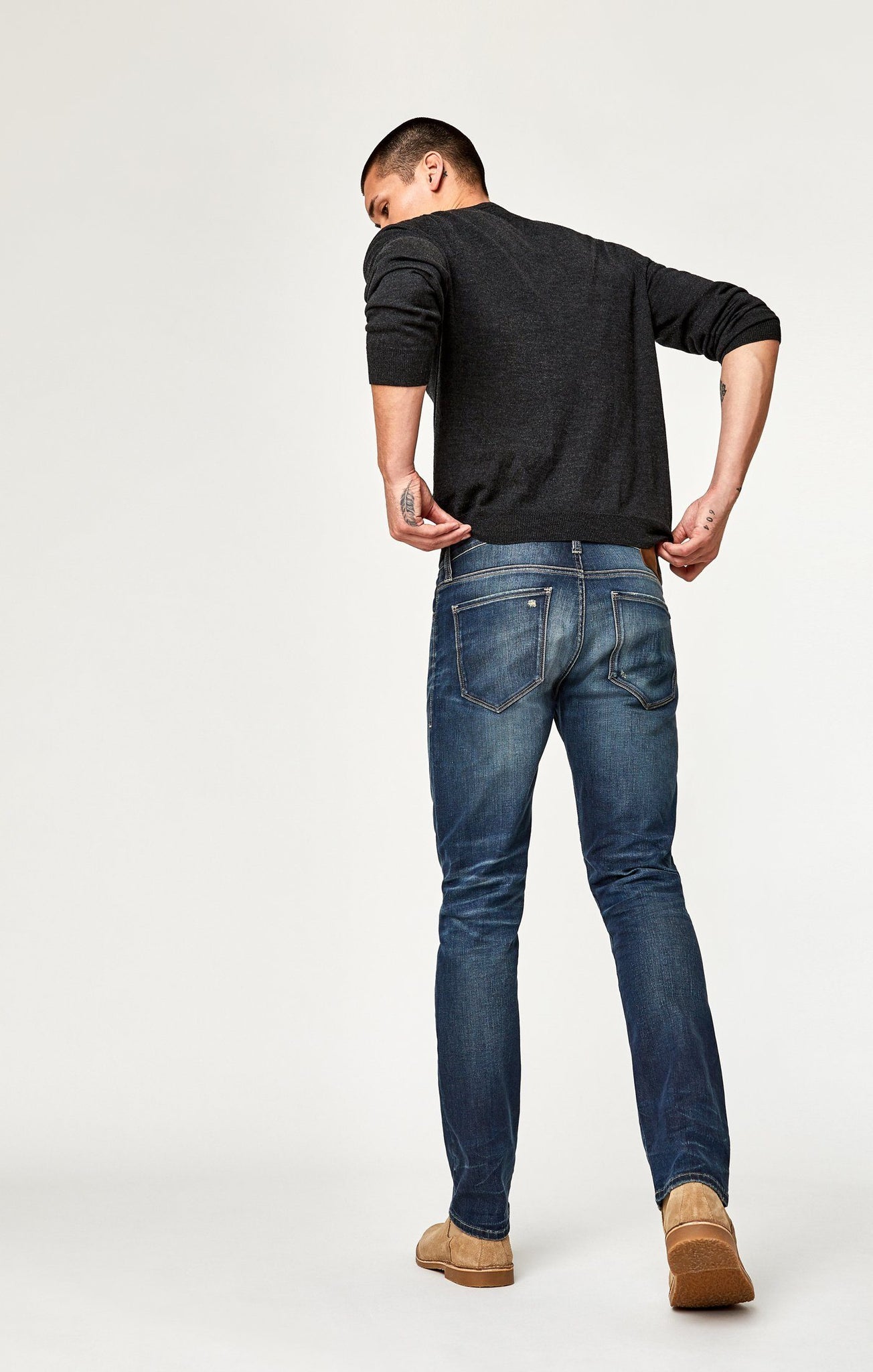 ZACH STRAIGHT LEG IN DEEP FOGGY AUTHENTIC VINTAGE - Mavi Jeans