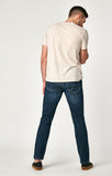 MARCUS SLIM STRAIGHT LEG IN DEEP BLUE CASHMERE - Mavi Jeans
