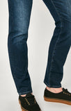 MARCUS SLIM STRAIGHT LEG IN DEEP BLUE CASHMERE - Mavi Jeans