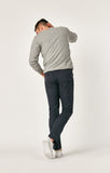 MARCUS SLIM STRAIGHT LEG IN NAVY FEATHER TWEED - Mavi Jeans