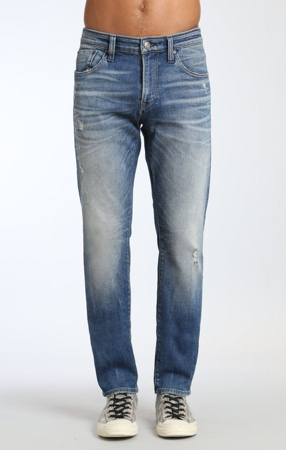 JAKE SLIM LEG IN MID RIPPED AUTHENTIC VINTAGE - Mavi Jeans