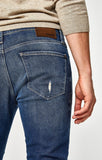 JAKE SLIM LEG IN USED RIPPED AUTHENTIC VINTAGE - Mavi Jeans