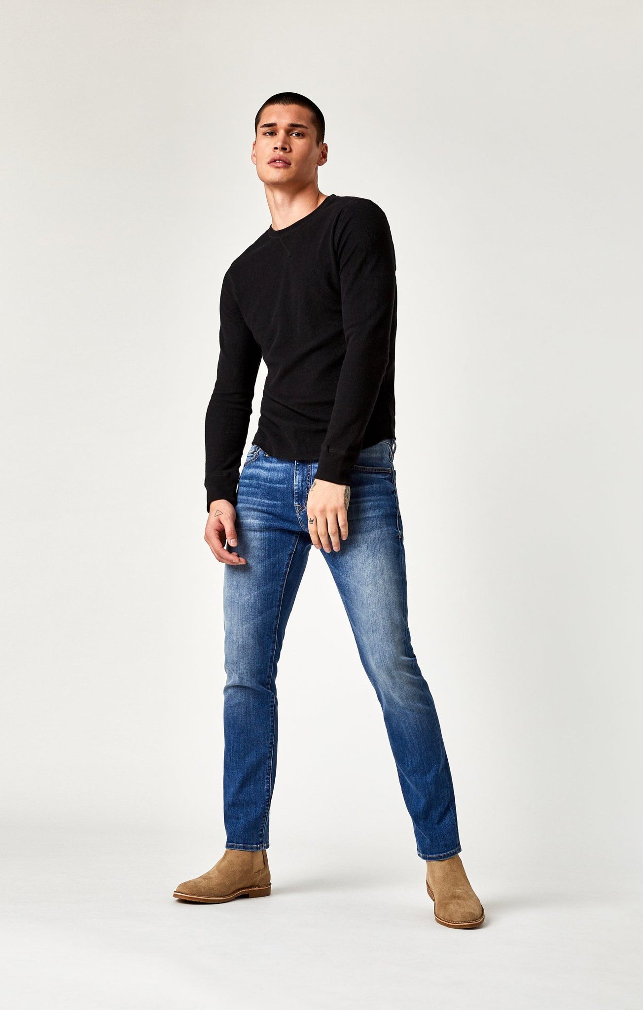 JAKE SLIM LEG IN MID FOGGY WILLIAMSBURG - Mavi Jeans