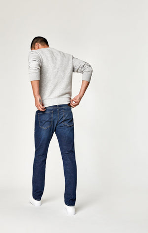 JAKE SLIM LEG IN DARK BRUSHED CASHMERE - Mavi Jeans