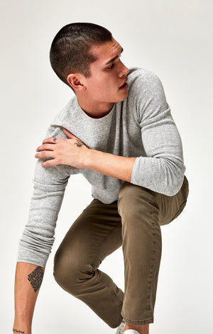 JAKE SLIM LEG IN KHAKI WASHED COMFORT - Mavi Jeans