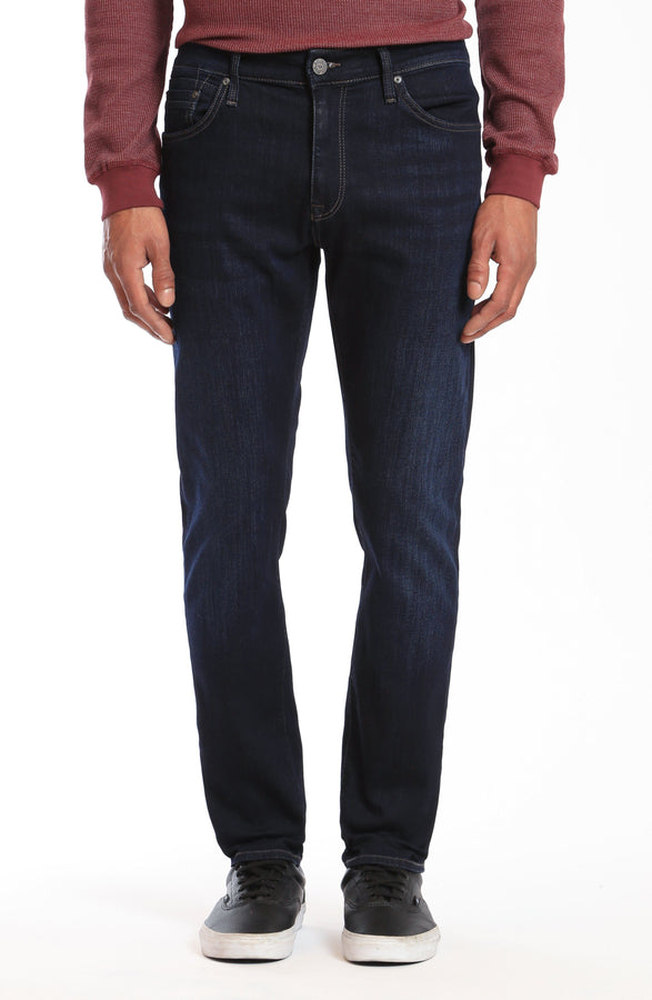 JAKE SLIM LEG IN RINSE BRUSHED MICHIGAN - Mavi Jeans