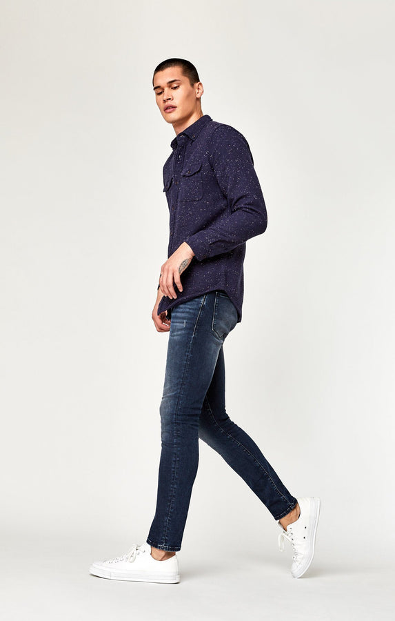 JAMES SKINNY IN INK BRUSHED AUTHENTIC VINTAGE - Mavi Jeans