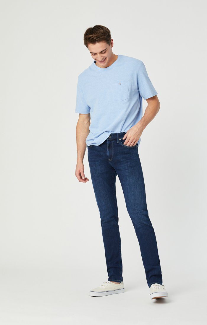 JAMES SKINNY IN DARK BLUE SUPERMOVE - Mavi Jeans