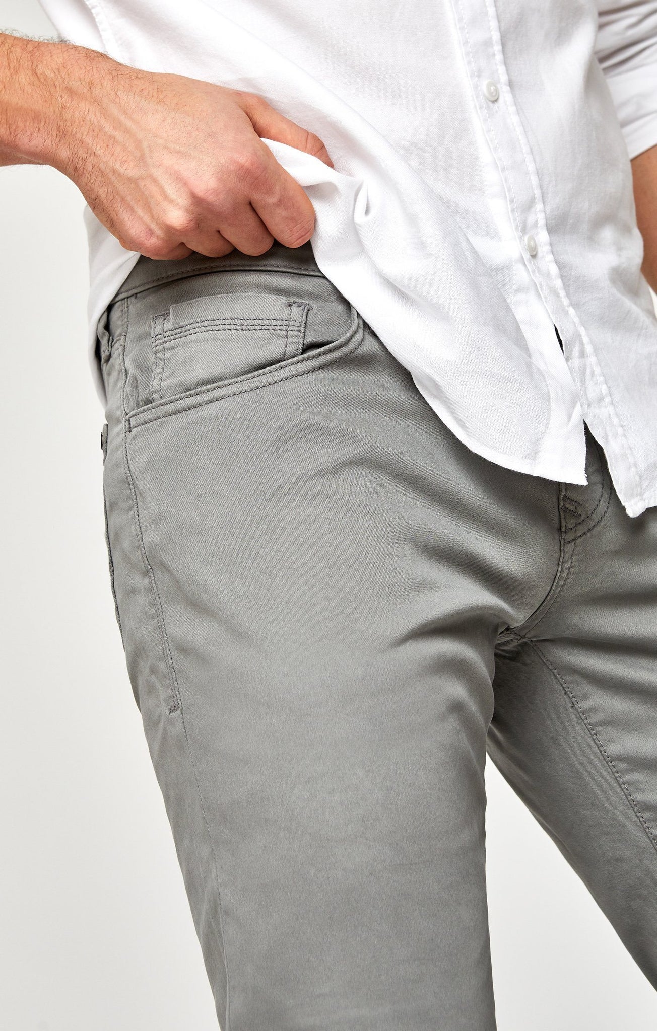 ZACH STRAIGHT LEG IN GREY TWILL - Mavi Jeans