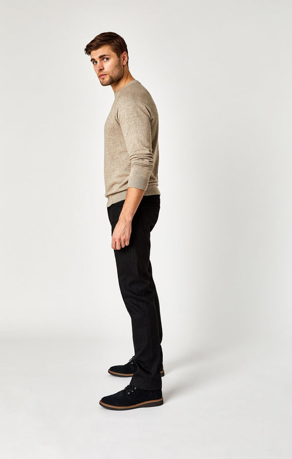 ZACH STRAIGHT LEG IN BLACK BRUSHED WILLIAMSBURG - Mavi Jeans