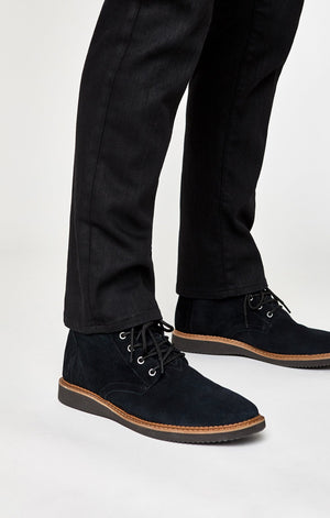 ZACH STRAIGHT LEG IN BLACK BRUSHED WILLIAMSBURG - Mavi Jeans