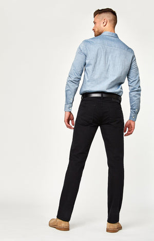 ZACH STRAIGHT LEG IN BLACK WILLIAMSBURG - Mavi Jeans