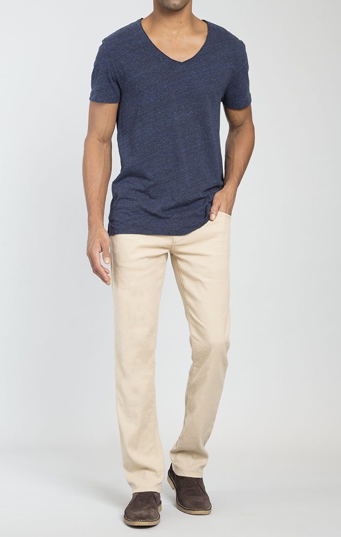 ZACH STRAIGHT LEG IN SAND LINEN - Mavi Jeans