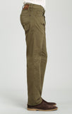 ZACH STRAIGHT LEG IN GREEN OLIVE TWILL - Mavi Jeans