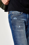 ZACH STRAIGHT LEG IN LT DESTRUCTED AUTHENTIC VINTAGE - Mavi Jeans