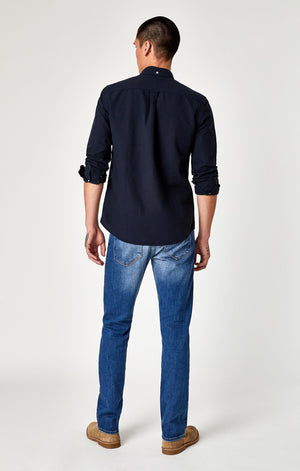 ZACH STRAIGHT LEG IN INDIGO CASHMERE - Mavi Jeans