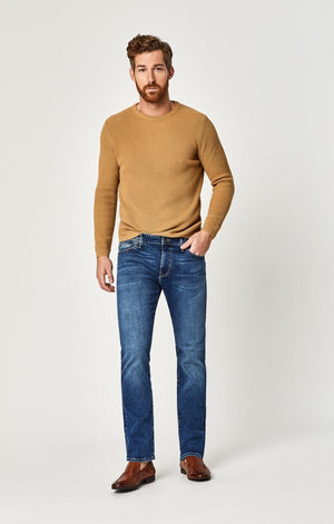 ZACH STRAIGHT LEG IN MID BRUSHED CASHMERE - Mavi Jeans