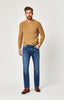 ZACH STRAIGHT LEG IN MID BRUSHED CASHMERE - Mavi Jeans