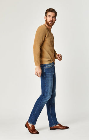 ZACH STRAIGHT LEG IN MID BRUSHED CASHMERE - Mavi Jeans