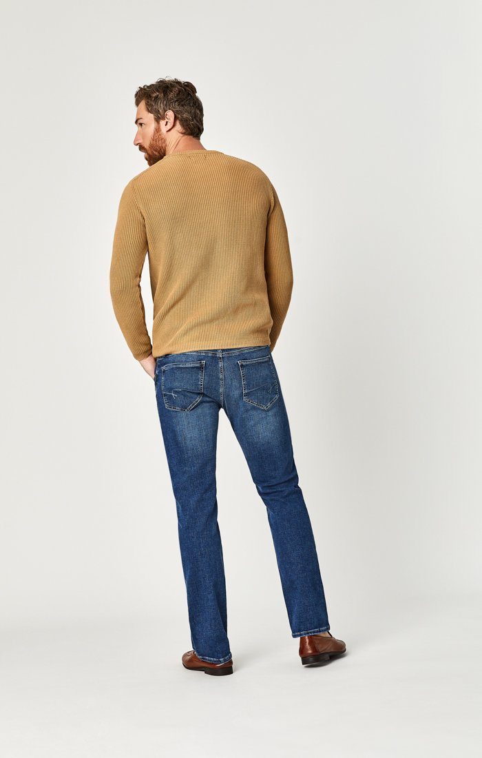 ZACH STRAIGHT LEG IN MID BRUSHED CASHMERE - Mavi Jeans