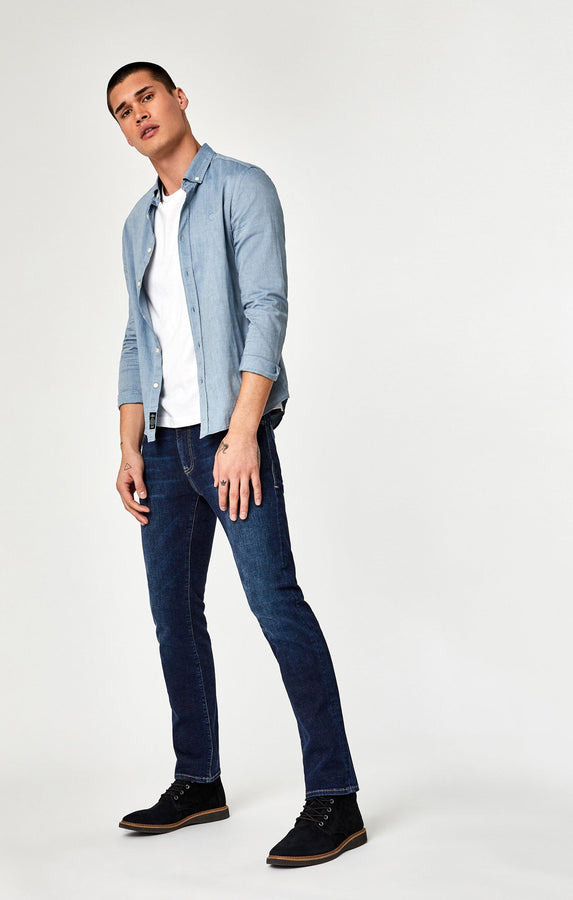 ZACH STRAIGHT LEG IN DEEP BRUSHED CASHMERE - Mavi Jeans