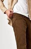 ZACH STRAIGHT LEG IN BROWN TWILL - Mavi Jeans