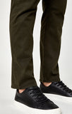 ZACH STRAIGHT LEG IN DARK GREEN TWILL - Mavi Jeans