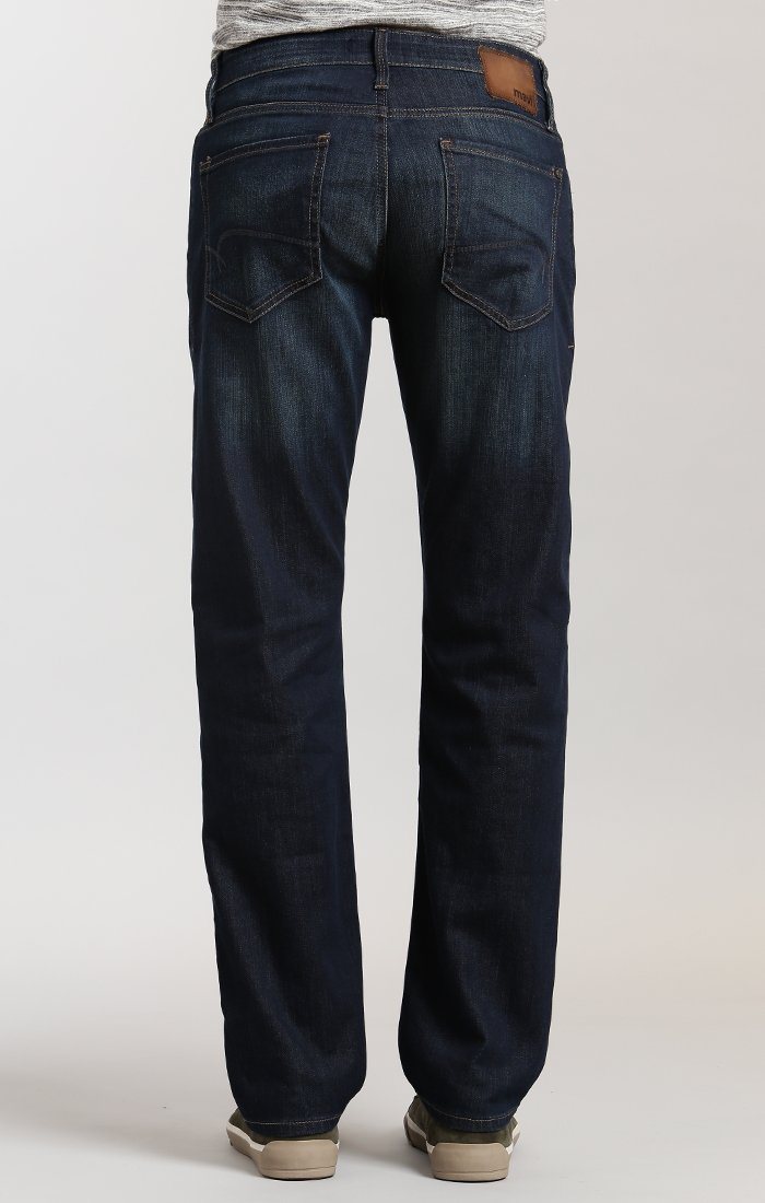 ZACH STRAIGHT LEG IN DARK FOGGY CAPITOL HILL - Mavi Jeans