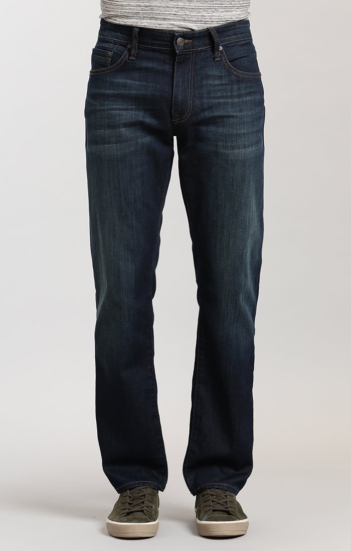 ZACH STRAIGHT LEG IN DARK FOGGY CAPITOL HILL - Mavi Jeans