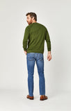 ZACH STRAIGHT LEG IN MID INDIGO CASHMERE - Mavi Jeans