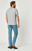 ZACH STRAIGHT LEG IN SMOKE BLUE SATEEN TWILL - Mavi Jeans