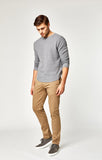 JOHNNY SLIM CHINO IN BRITISH KHAKI TWILL - Mavi Jeans