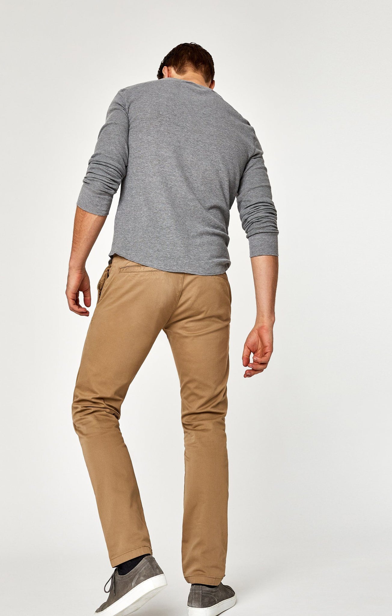 JOHNNY SLIM LEG CHINO IN BRITISH KHAKI TWILL - Mavi Jeans