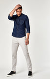 JOHNNY SLIM CHINO IN GLACIER GREY TWILL - Mavi Jeans