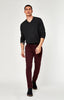 JOHNNY SLIM CHINO IN BURGUNDY TWILL - Mavi Jeans